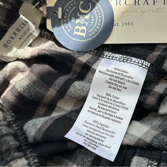 Boxercraft Mens Harley Flannel Pants Heritage Black Plaid Medium New - Picture 8 of 9